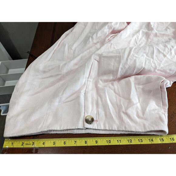 Ann Taylor Dress Pants 8 Light Pink Straight Wide Leg High Rise Trousers Office - Picture 6 of 9